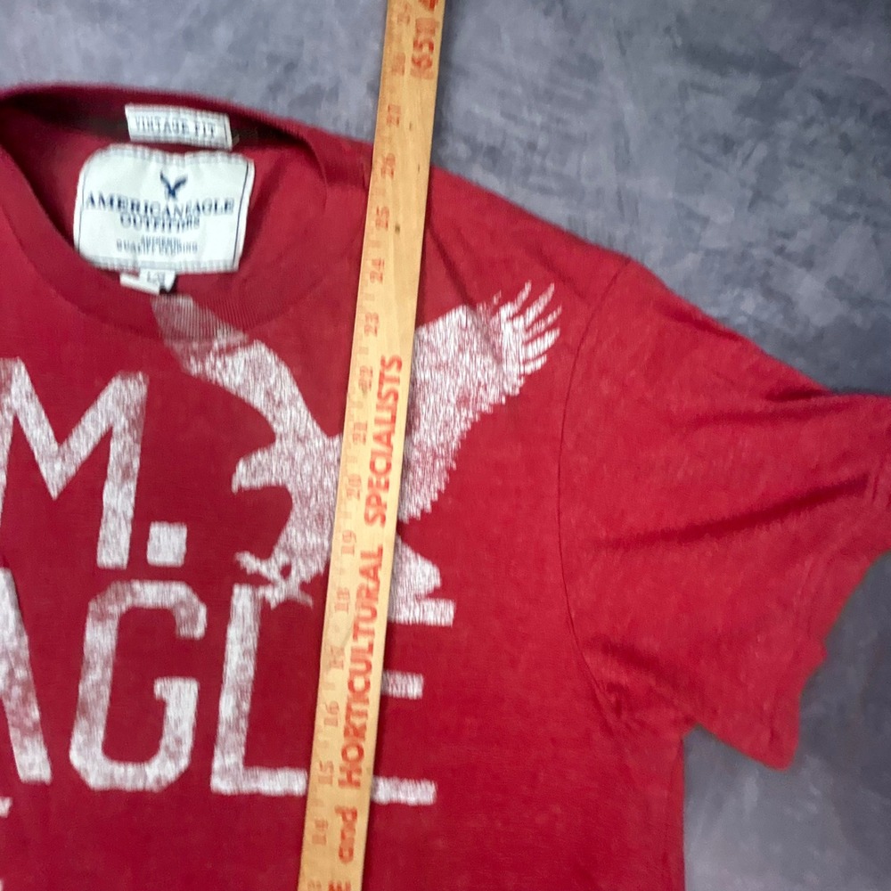 American Eagle Outfitters Vintage Fit Red Graphic T-Shirt Mens Large 1660 - Picture 5 of 7